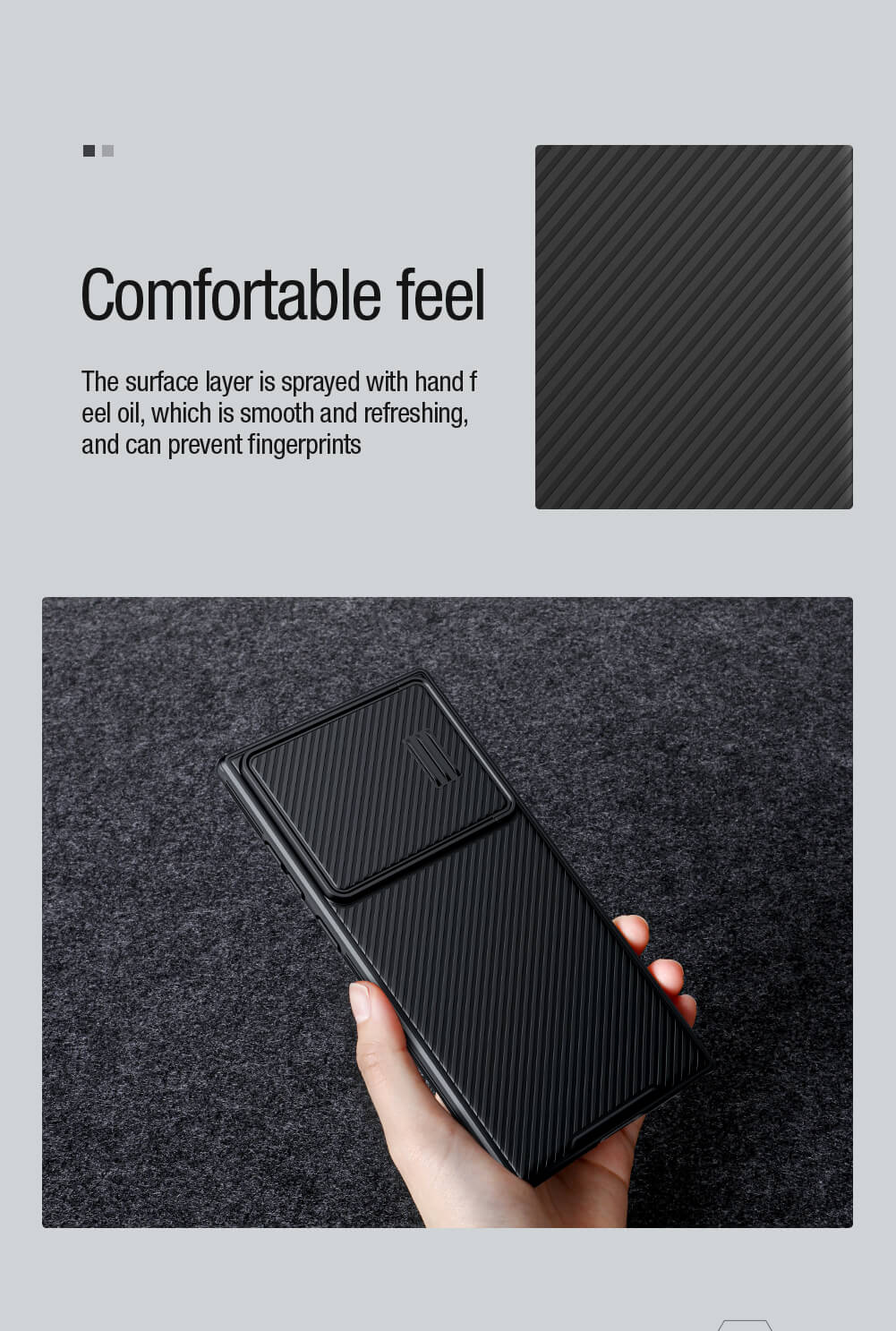 Чехол-крышка NILLKIN для Samsung Galaxy S23 Ultra (серия Camshield S Magnetic case)